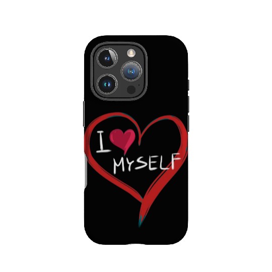 i love me heart text icon IPhone Cases