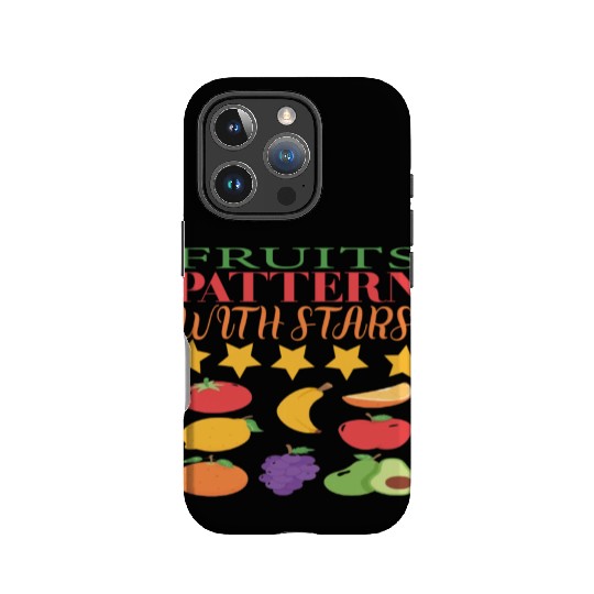 FRUITS PATTERN WITH STARS IPhone Cases