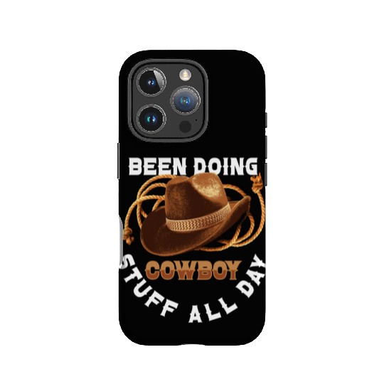 Cowboy Barn Bull Rider Rodeo Country Western Gift IPhone Cases