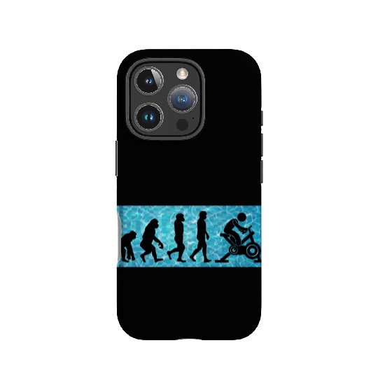 Aqua Cycling Swimming Pool Fitness Evolution IPhone Cases