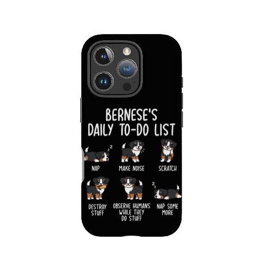Bernese Mountain Dog Daily To Do List IPhone Cases