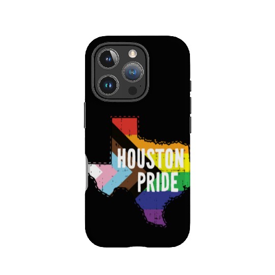 Houston Pride Gay Lesbian Queer Texas Rainbow Flag IPhone Cases