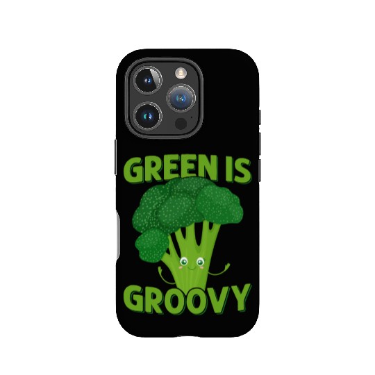 Green Is Groovy Broccoli Vegetable IPhone Cases