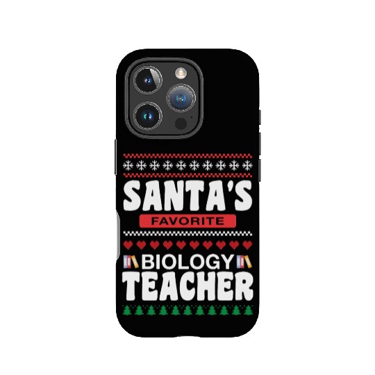 Santas Favorite Biology Teacher IPhone Cases