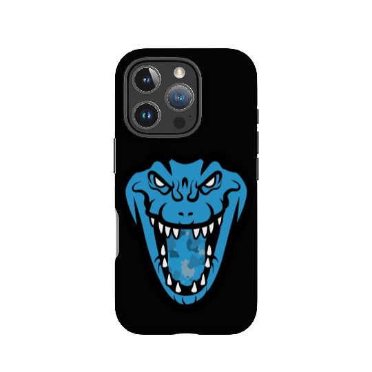 Dragon Face Military Blue IPhone Cases