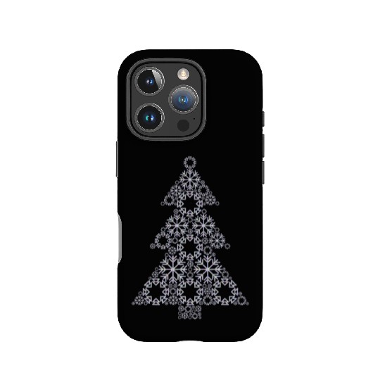Christmas tree from snowflakes gift idea IPhone Cases