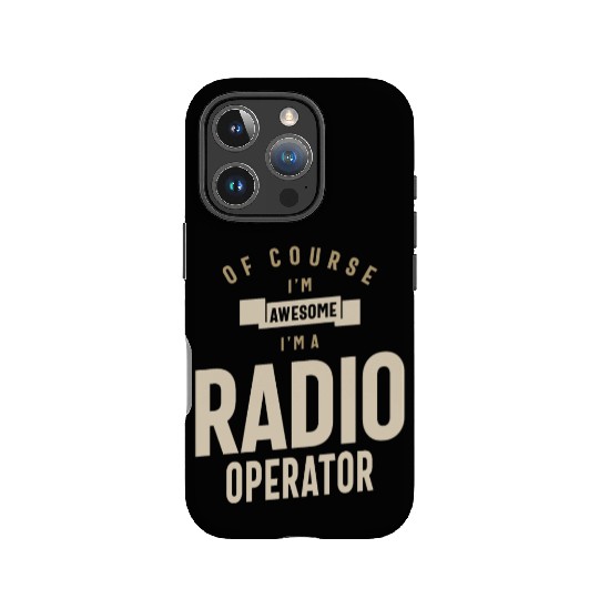Radio Operator Job Occupation Birthday Worker IPhone Cases