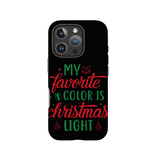 My favorite color is christmas lights, Funny gift IPhone Cases