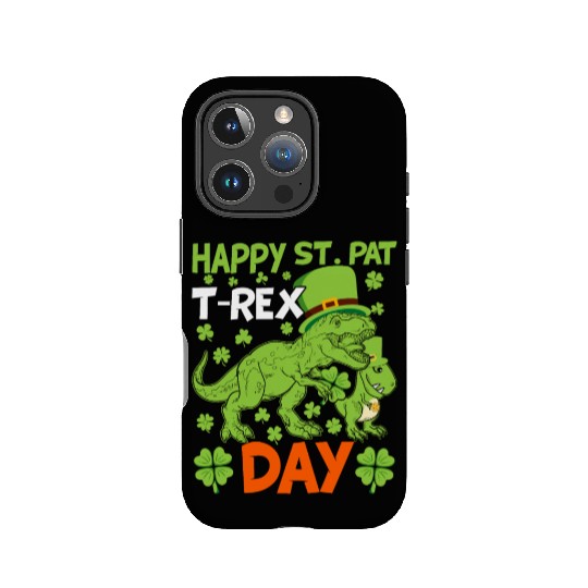 Happy St Pat Trex Day Dino St Patricks Day Kids To IPhone Cases