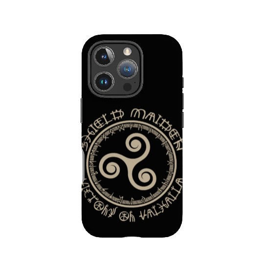 Shield Maiden Victory Or Valhalla Viking Triskel IPhone Cases