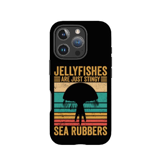 Funny Jellyfish Are Just Stingy Sea Rubbers Retro IPhone Cases