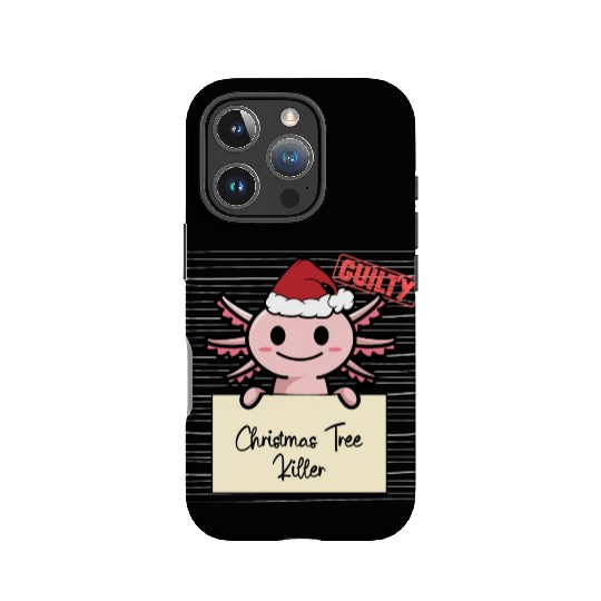 Axolotl christmas funny prison IPhone Cases