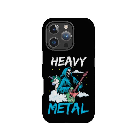 Grim Bone Unicorn Guitar Metal Music Heavy Rock IPhone Cases