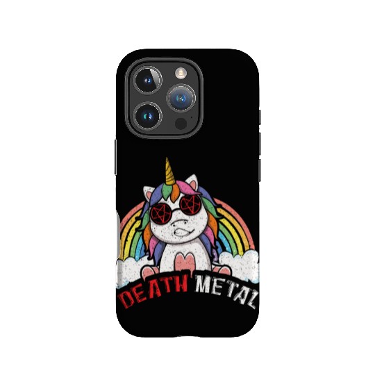 Satan Rainbow Unicorn Love Metal Music Heavy Rock IPhone Cases