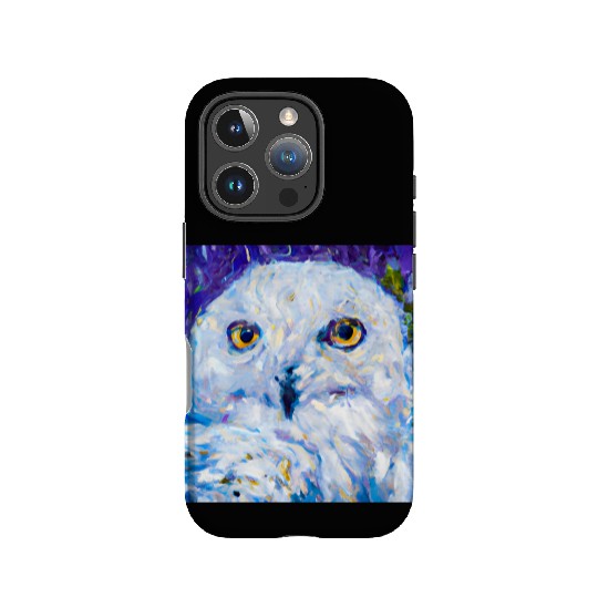 Neo-Impressionist Snowy Owl IPhone Cases