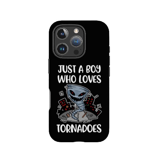 Boy Loves Tornadoes Funny Meteorology Gift IPhone Cases