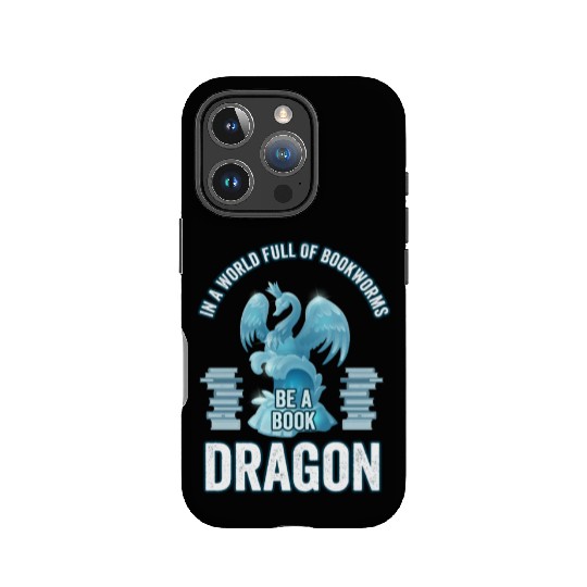 In A World Full Of Bookworms Be A Book Dragon IPhone Cases