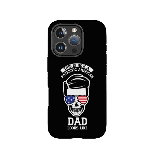This Is How A Patriotic American Dad Looks Like US IPhone Cases