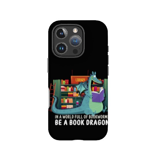 In A World Full Of Bookworms Be A Book Dragon IPhone Cases
