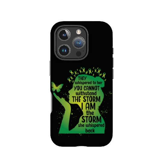 Mental Health Green Ribbon Butterfly IPhone Cases