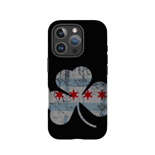 Chicago Flag Shamrock Irish St Patricks IPhone Cases