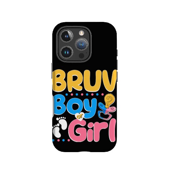Pink or Blue Bruv Loves You Best Brother Ever Big IPhone Cases
