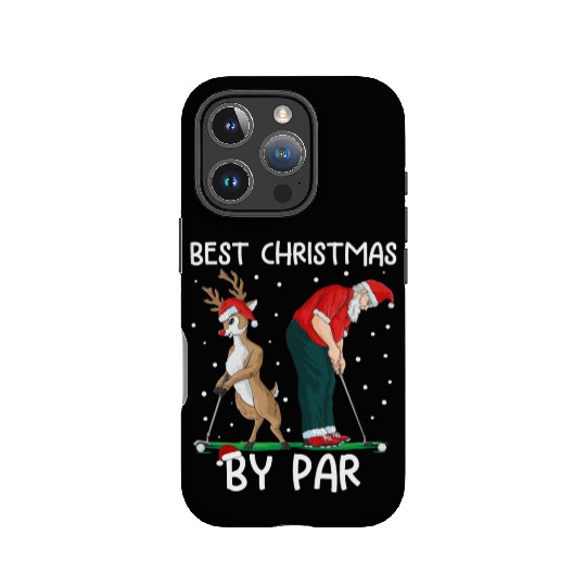 Golf Reindeer Golfer Christmas Santa Claus Golfing IPhone Cases
