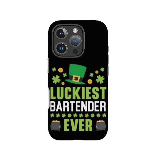 Luckiest Bartender Ever St. Patrick's Saint Pattys IPhone Cases