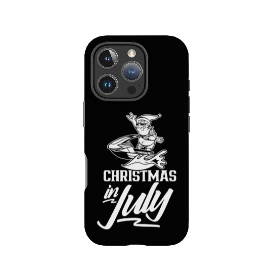 Christmas In July Humor Summer Santa Sarcastic IPhone Cases