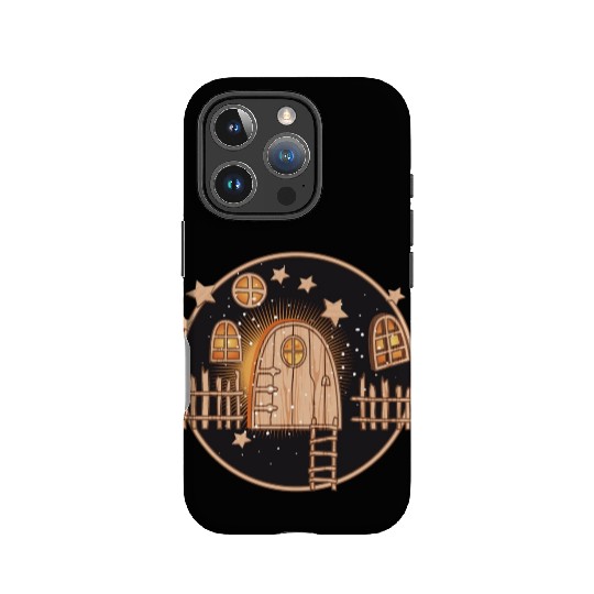 The magic of the gnome door at Christmas IPhone Cases