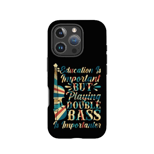 Back To School Double Bassist Player IPhone Cases