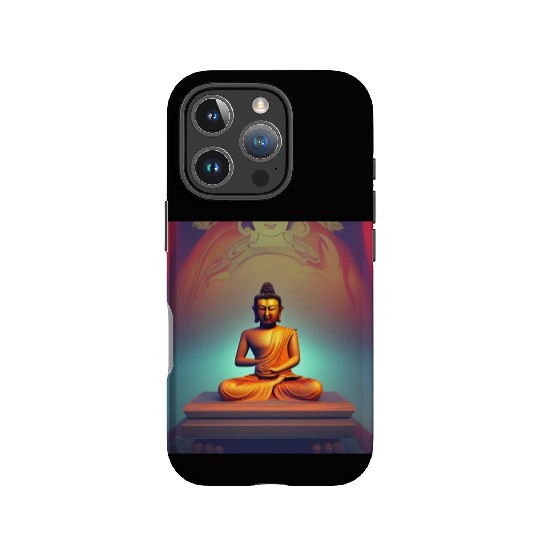 Buddha statue portrait IPhone Cases