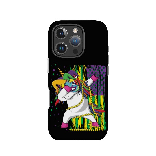 Dab Unicorn Festival Parade Beads Mardi Gras IPhone Cases