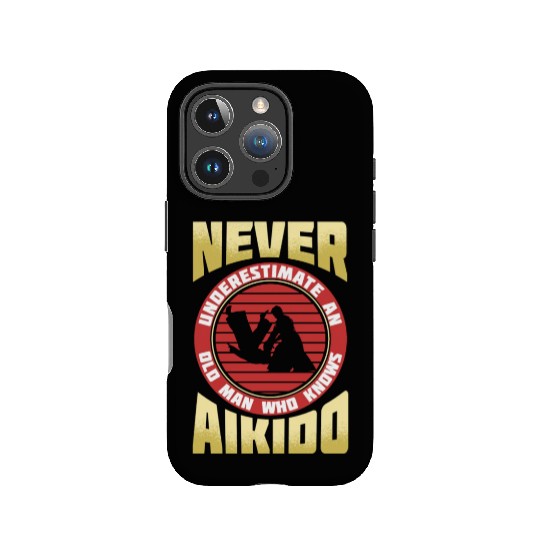 Aikido Old Man Japan Taekwondo Karate Martial Arts IPhone Cases