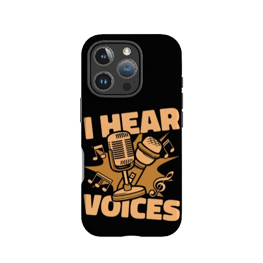 Music Teacher Microphone I Hear Voices IPhone Cases
