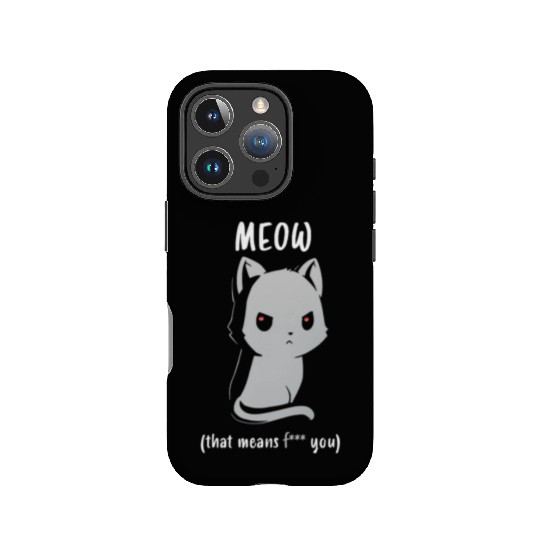 Cat ( meow ) IPhone Cases