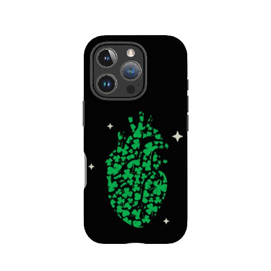 Shamrock Heart Cardiac Nurse St Patricks Day IPhone Cases