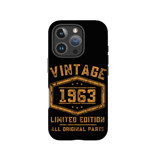 60 Years Vintage 1963 Retro 60th Birthday IPhone Cases