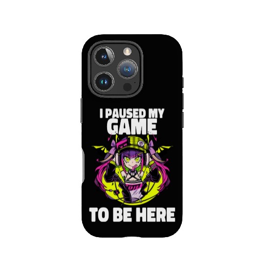 I Paused My Game To Be Here Otacore Otaku Anime IPhone Cases