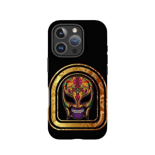 Dia De Los Muertos IPhone Cases, Lucha Libre El Santo