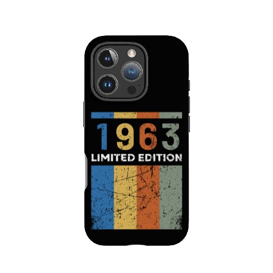 60 Years Vintage 1963 Retro 60th Birthday IPhone Cases