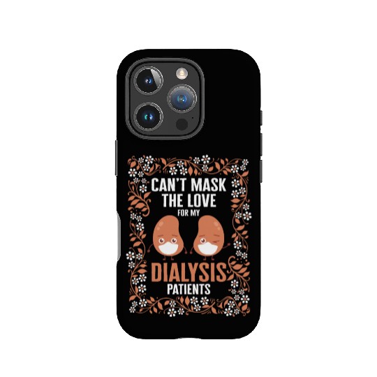 Dialysis Nurse IPhone Cases, Can't Mask The Love For My