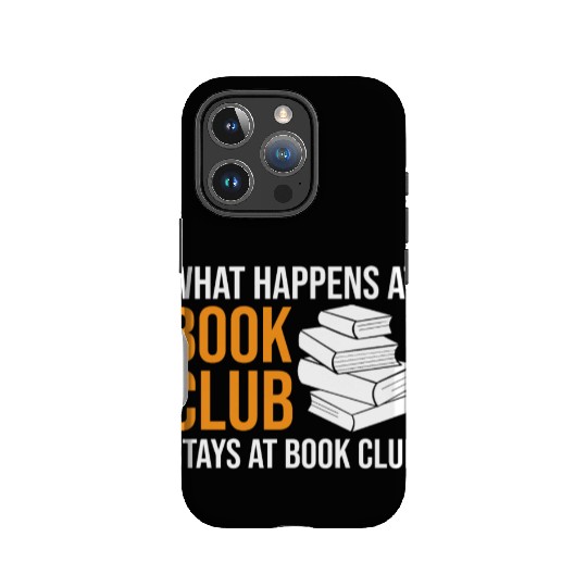 Reading What happens at Book Club stays at Book Cl IPhone Cases
