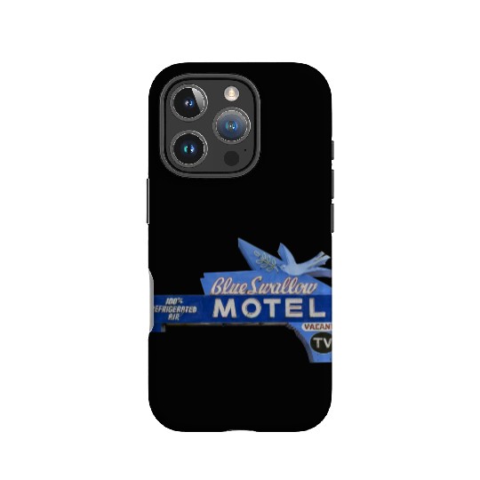 Blue Swallow Motel Route 66 Neon Tucumcari NM IPhone Cases