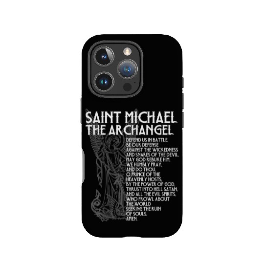 Saint Michael the Archangel Prayer Catholic Tradit IPhone Cases