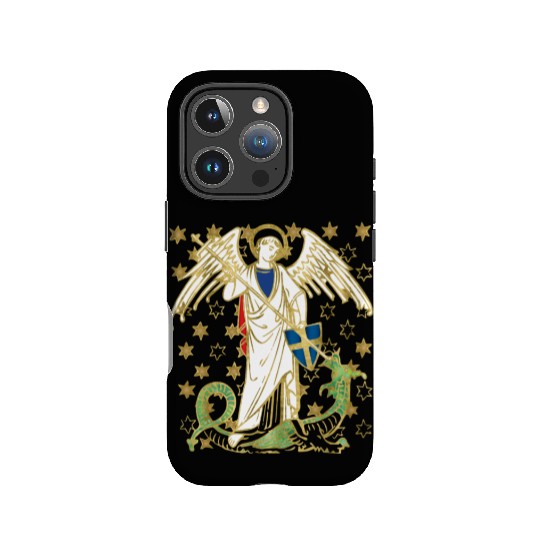 St. Michael the Archangel Icon Dragon Catholic Ang IPhone Cases