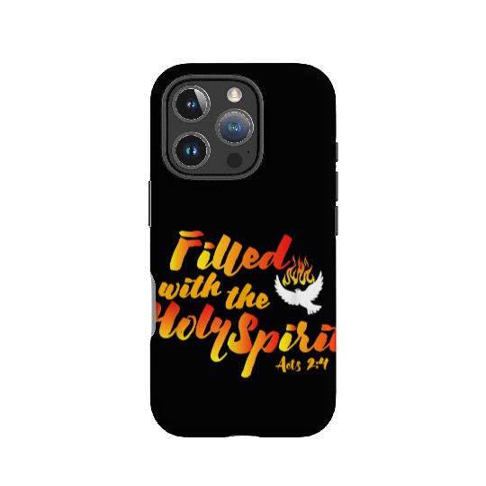 Filled with the Holy Spirit Pentecost Tongues of F IPhone Cases