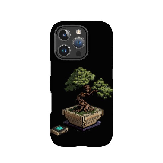 8 Bit Bonsai Tree IPhone Cases
