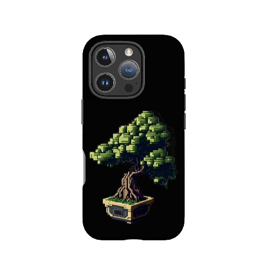8 Bit Bonsai Tree IPhone Cases