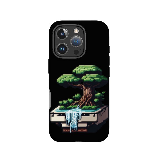 8 Bit Bonsai Tree IPhone Cases